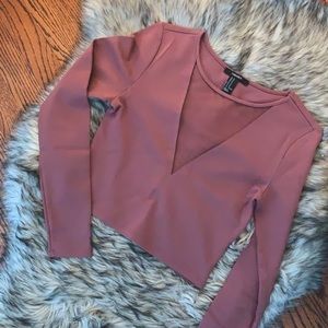 Forever 21 - Sheer Front Cut Out Top